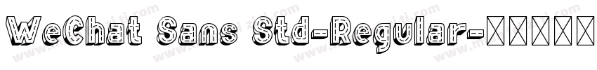 WeChat Sans Std-Regular字体转换